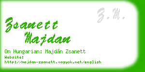 zsanett majdan business card