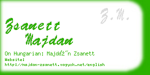 zsanett majdan business card